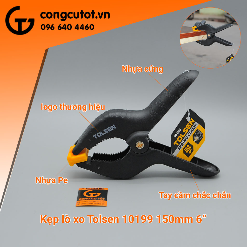 Kẹp lò xo Tolsen size tùy chọn