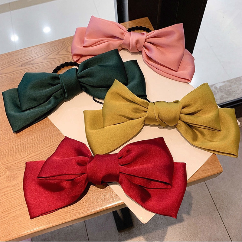 Dây Buộc Tóc / Kẹp Tóc Hình Nơ Thời Trang Dễ Thương Cho Nữ