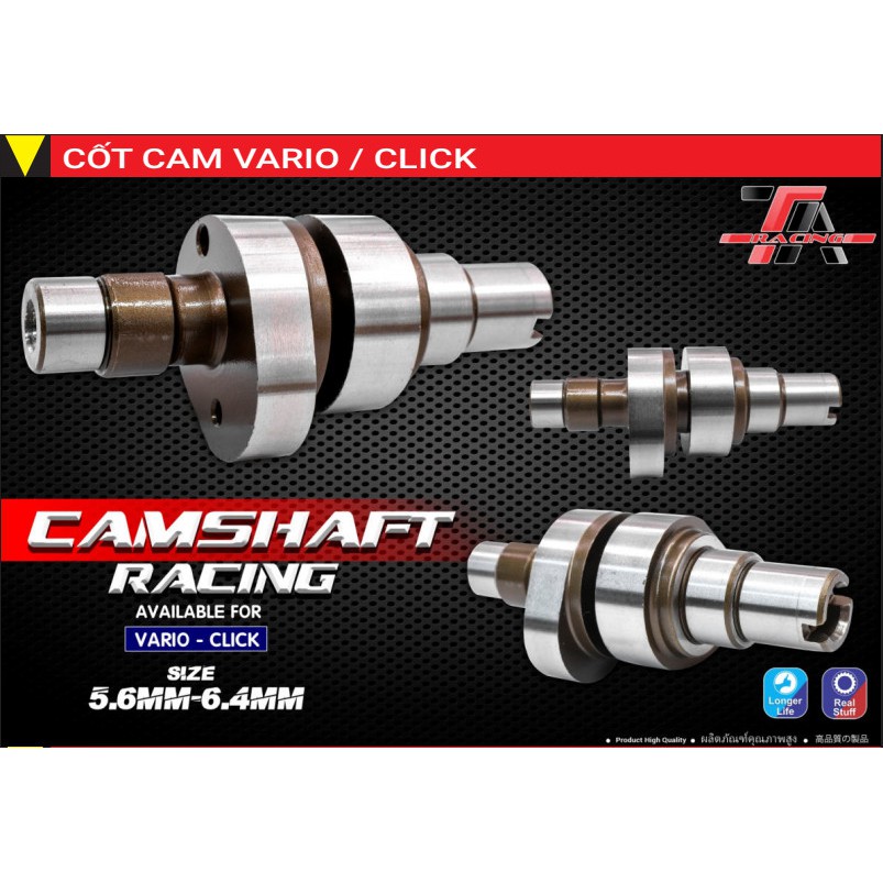 CỐT CAM ĐỘ VARIO  / CLICK 125 TA RACING