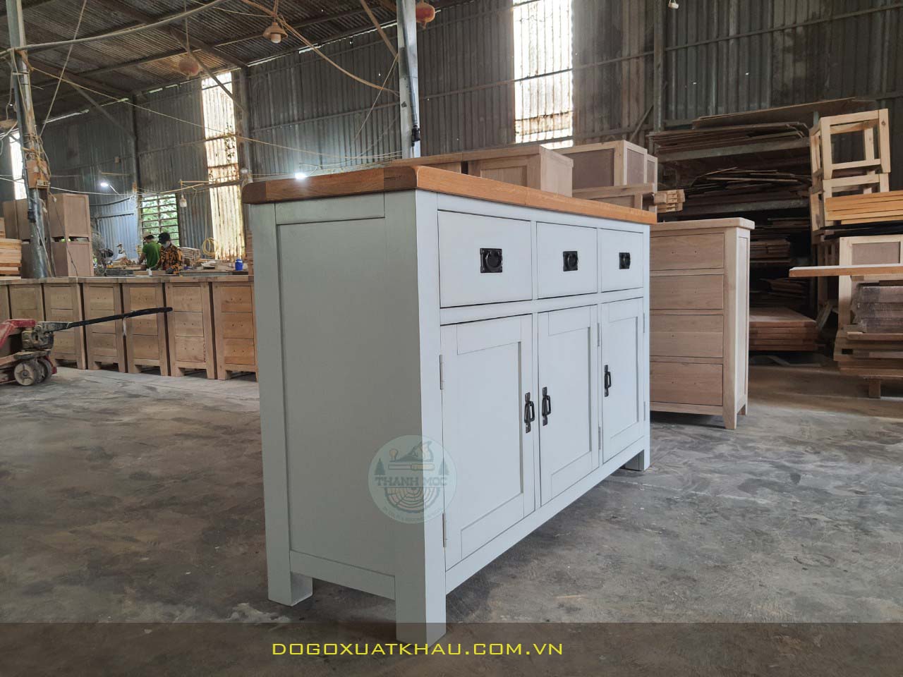 Tủ sideboard 3 hộc kéo 3 cửa