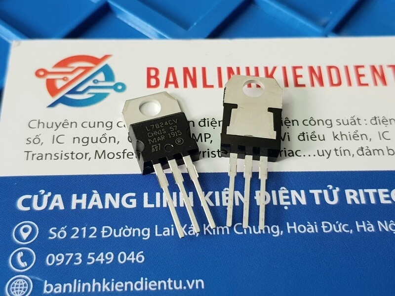 Combo 10 chiếc l7824cv, l7824, 7824 to-220 ic nguồn ổn áp 24v
