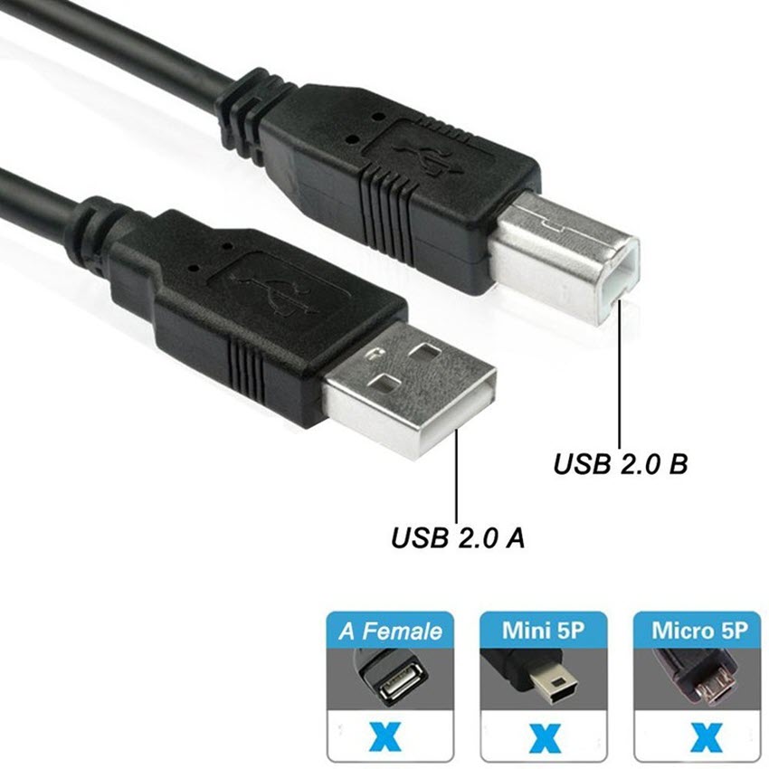 Cáp máy in USB dài 3m