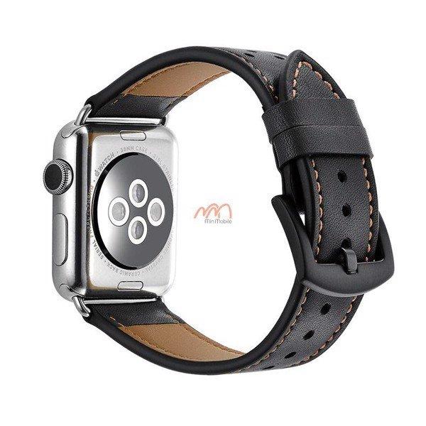 Dây da bấm lổ Apple Watch seri 1 2 3 4 5