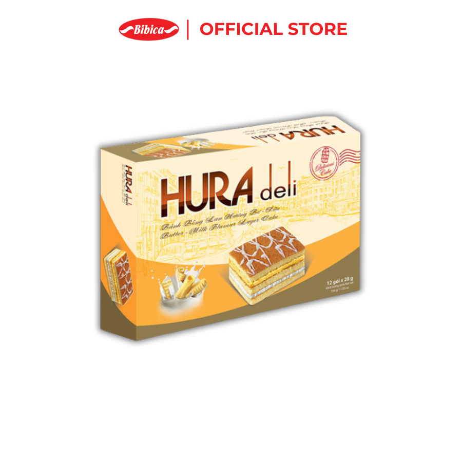 Bánh Hura Deli Cốm - Dừa Bibica 336g
