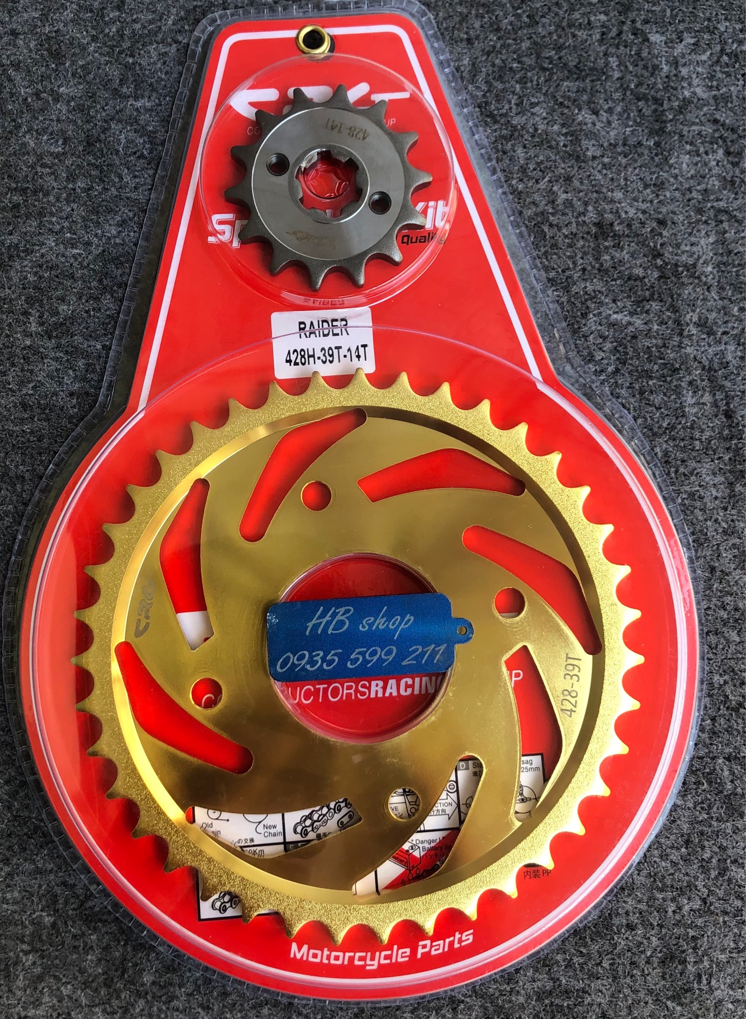 Nhông dĩa crg xe raider satria
