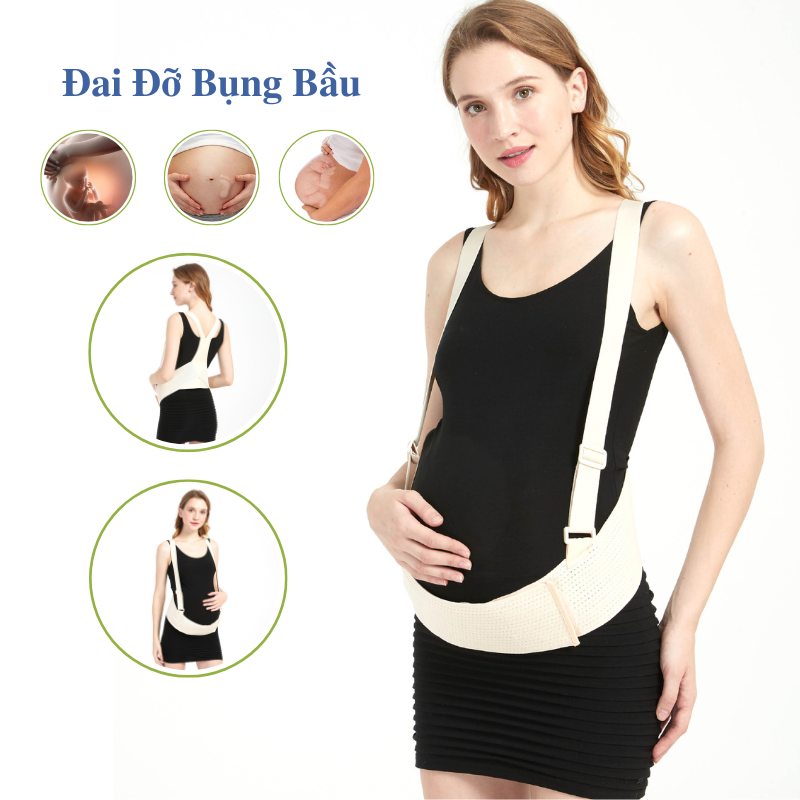 Đai Đỡ Bụng Bầu DB01 Co Dãn 4 Chiều Giảm Đau Lưng Phù Chân