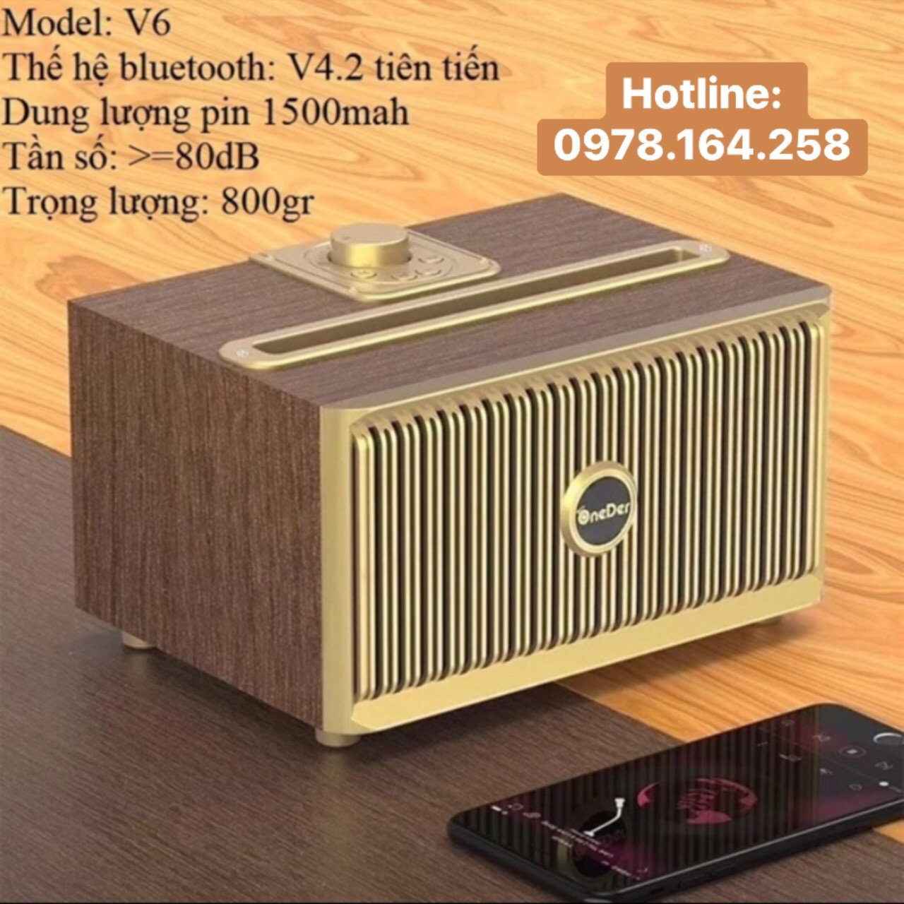 [HCM]Loa bluetooth ONEDER V6 - ONEDER V6