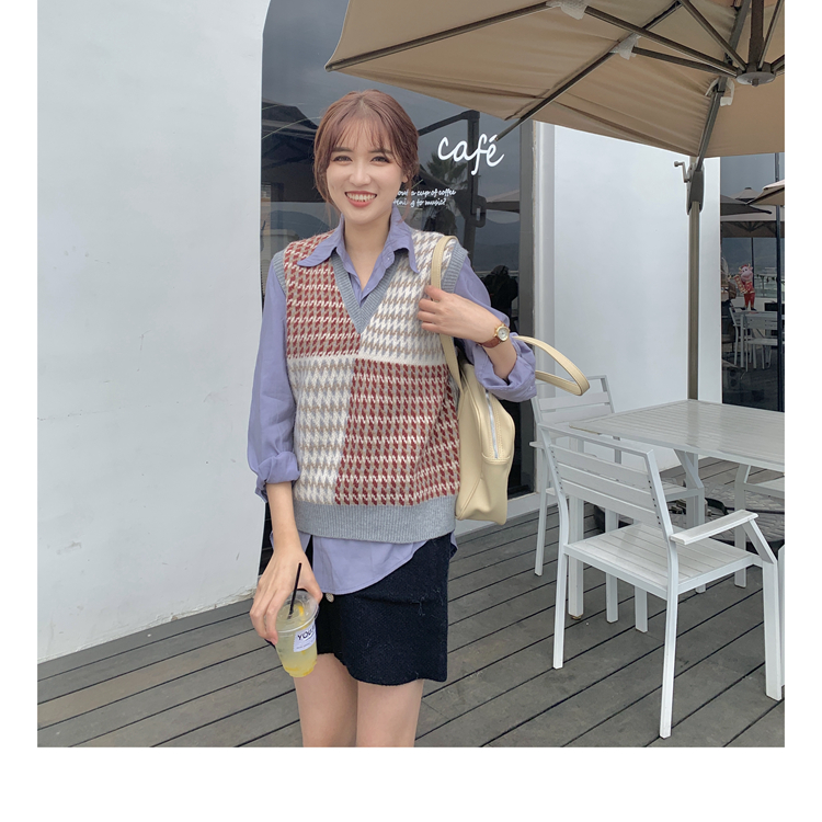 ÁO GILE LEN KẺ 2 MÀU CỔ V