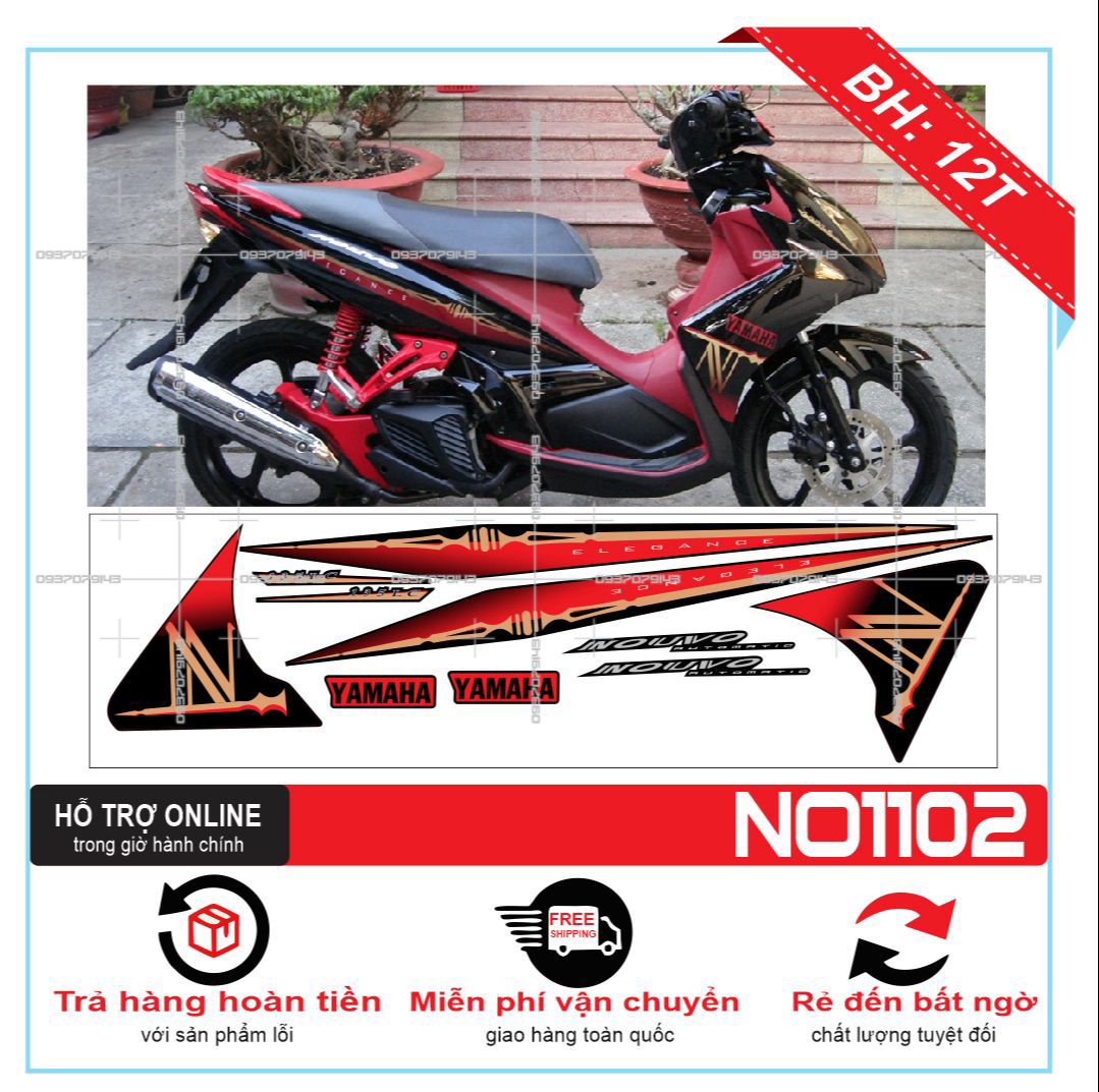 TEM XE NOUVO 4 LX THÁI LAN - DECAL BIKER