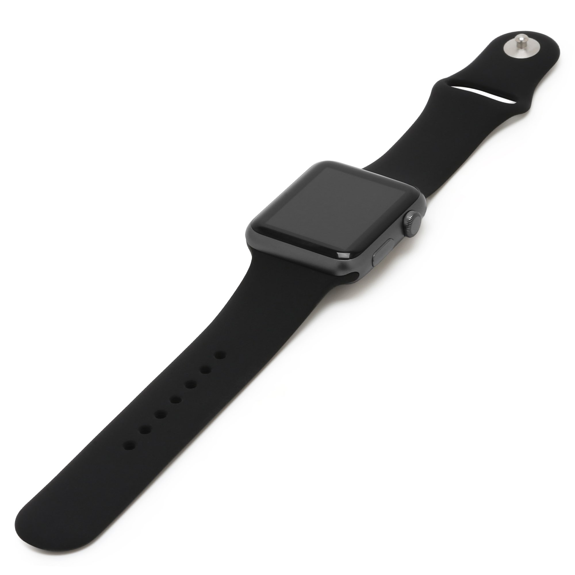 Dây Silicone Đồng Hồ Apple Watch Black ( dây thay thế không kèm mặt đồng hồ)