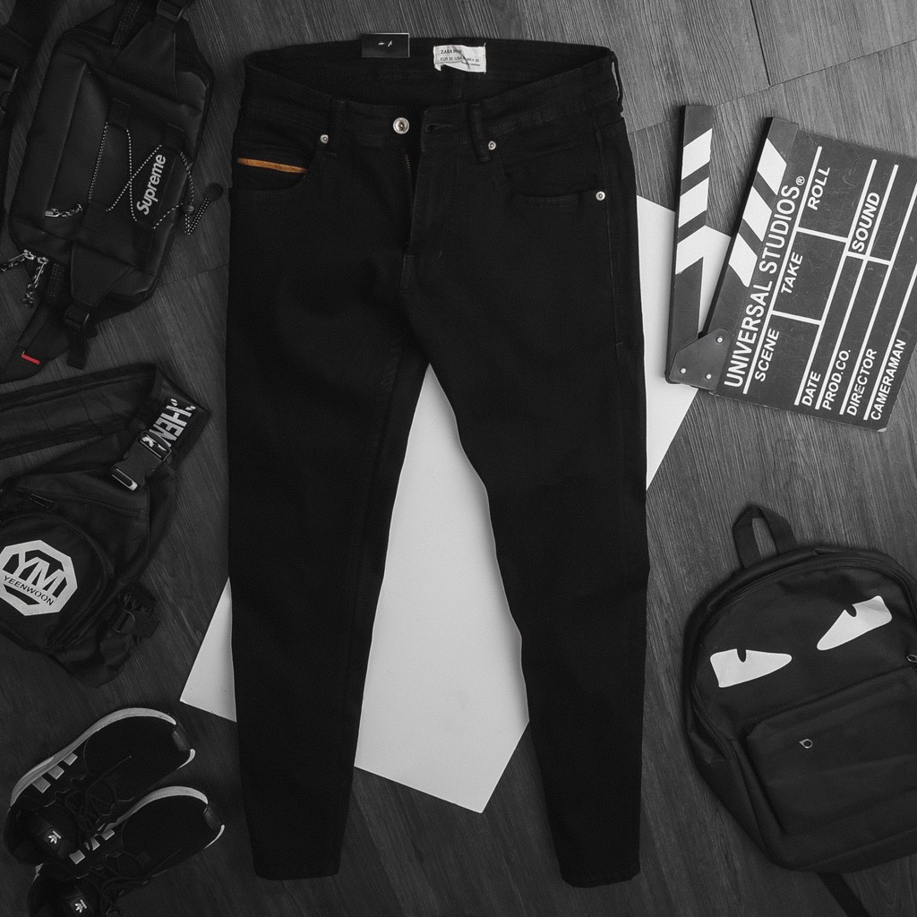 Quần jean nam ZR vải denim dày co dãn dáng form skinny thời trang mẫu mới cao cấp DV-FASHION
