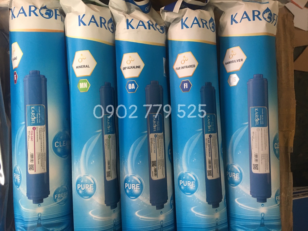(HCM) Bộ 8 Iõi lọc nước karofi (lõi 123  lõi 4 Lõi 5 lõi 6 Lõi 8 Lõi 9)