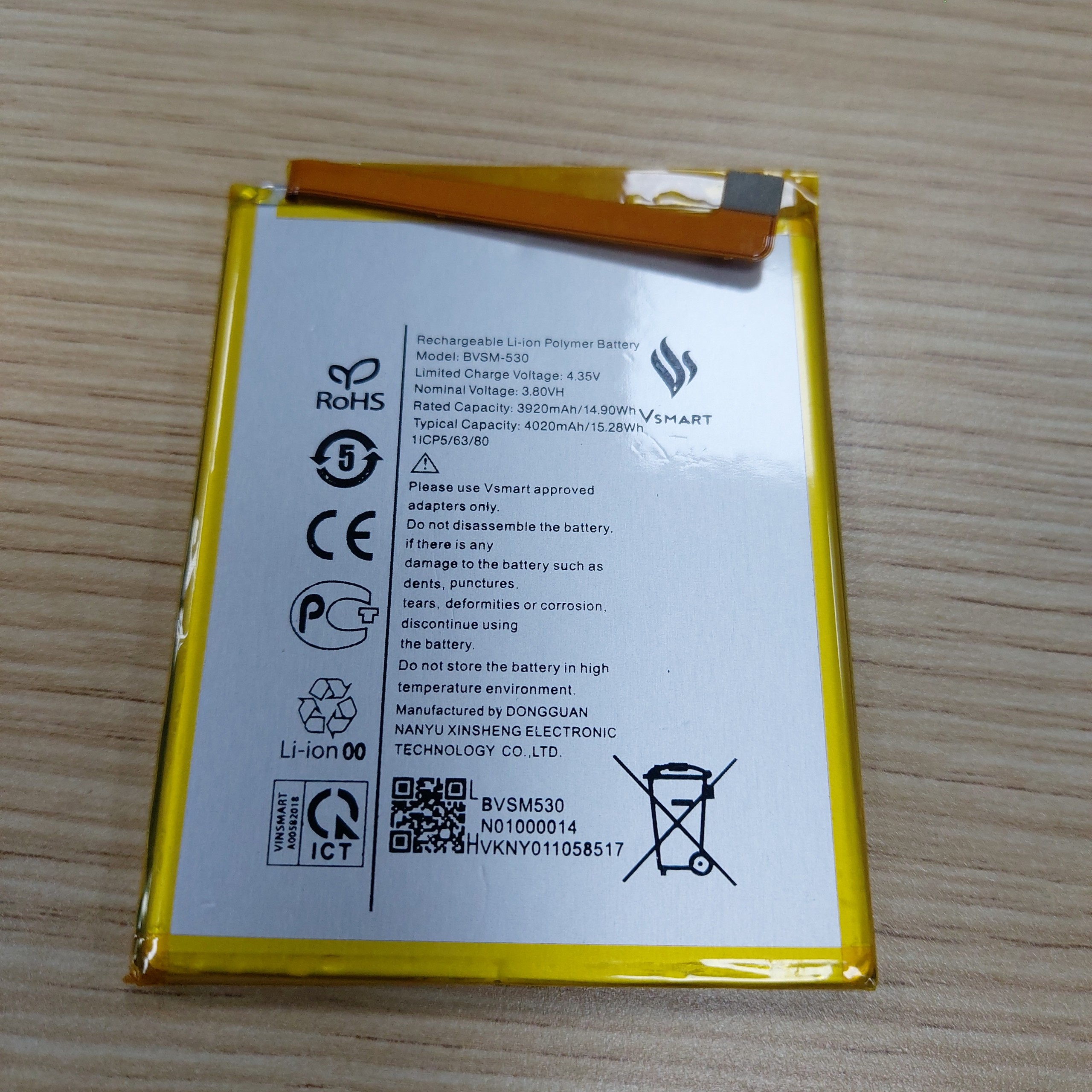 Pin Vsmart ACTIVE 3 / BVSM-530