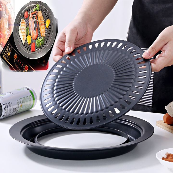 Vỉ Nướng Bếp Chống Dính/Vỉ nướng chống dính 30VNM 30cm, vỉ nướng thép tráng men dễ chùi rửa