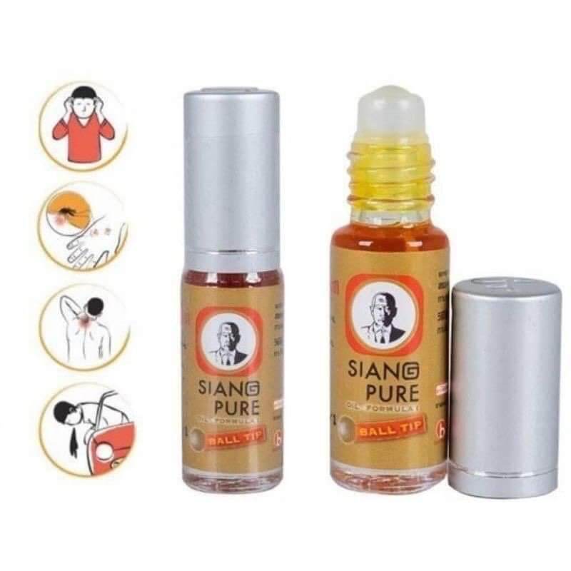 Dầu lăn ông già đỏ Siang Pure Thái Lan 3cc