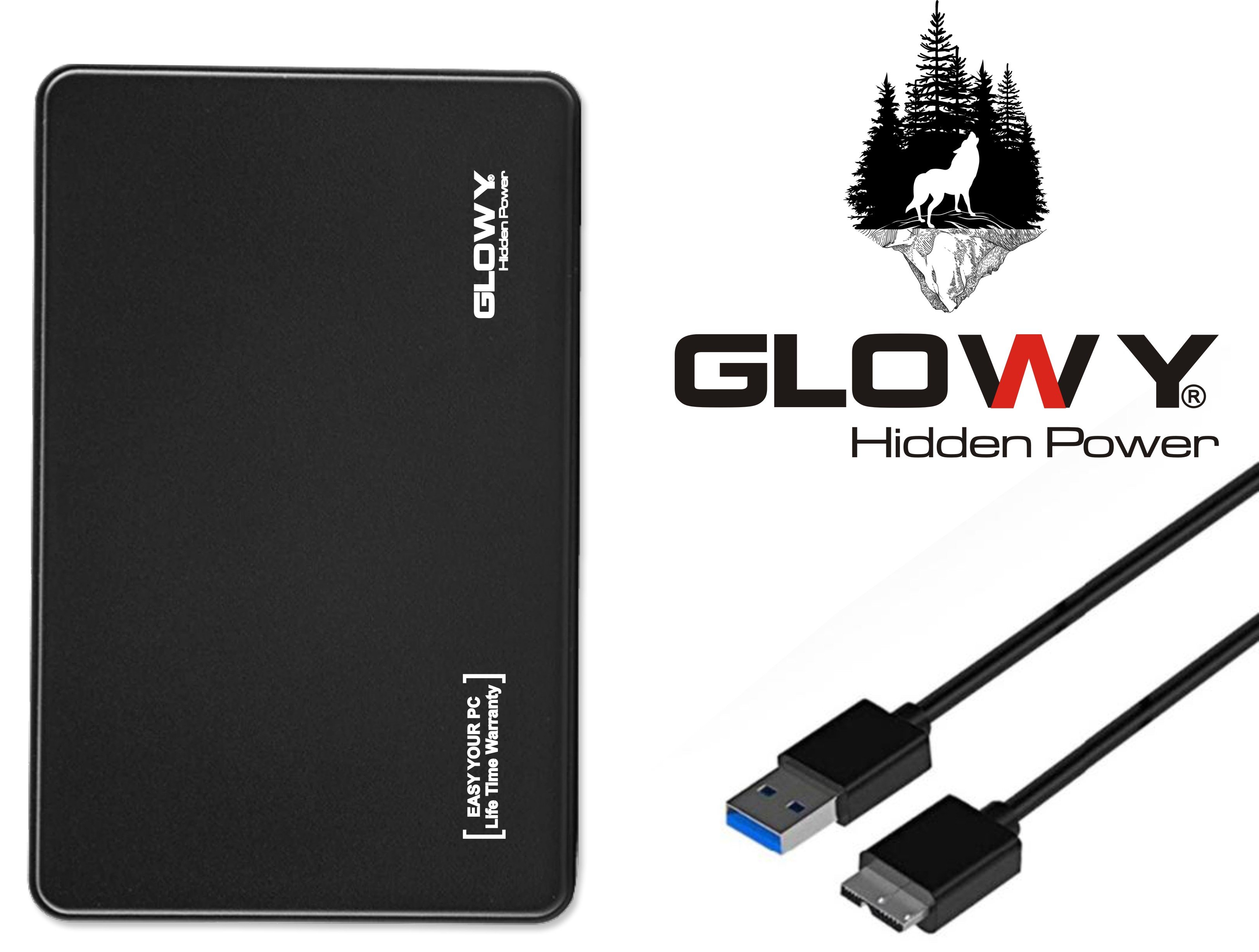 Hdd Box 2.5" trong suốt Gloway Sata3 Usb 3.0 G21U3!