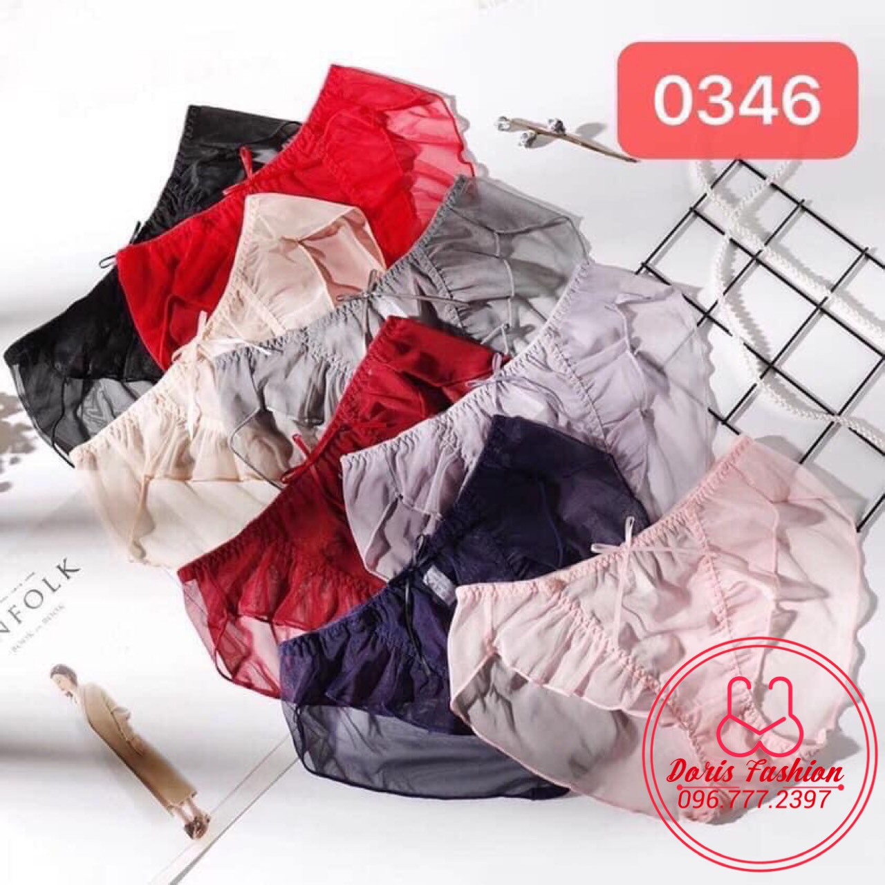 Quần lót nữ voan lụa cao cấp co giãn - Doris.fashion