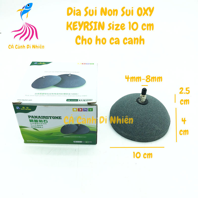 Đá sủi Oxy đĩa sủi nón quả siêu mịn 10 cm cho hồ cá KEYRSIN KS-QA100