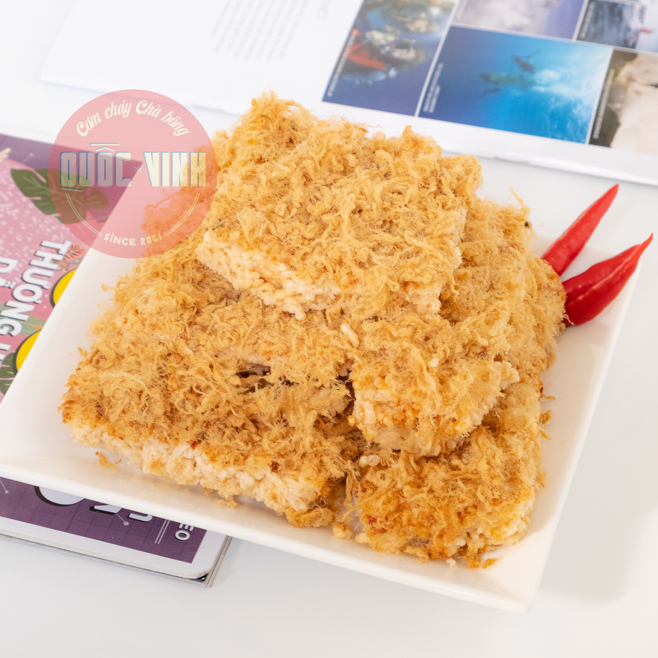 Cơm Cháy Chà Bông Cay Mạnh [4 gói 250gr]