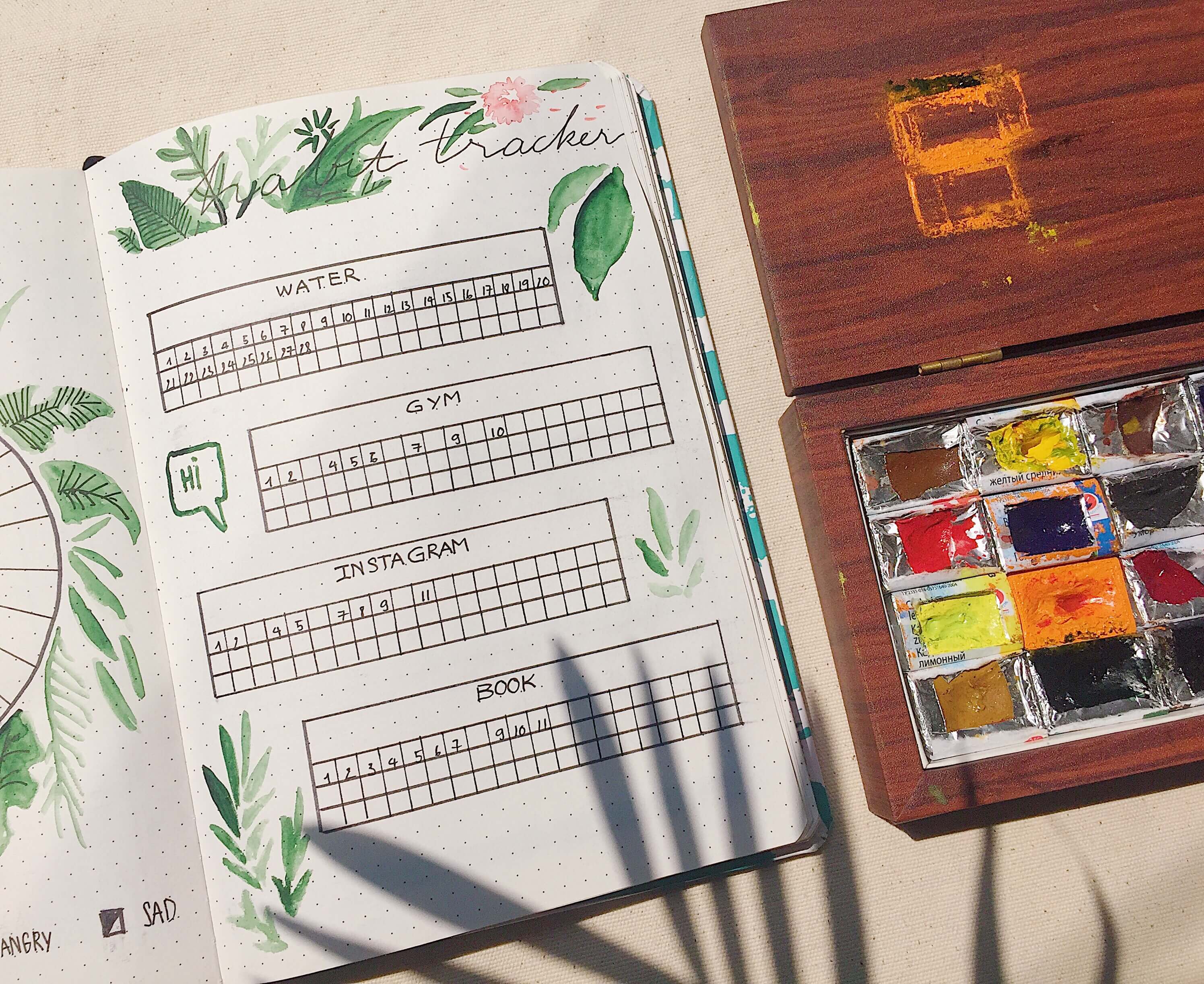 Sổ tay A4 Crabit - Dotted Notebook - Đồng xu nâu