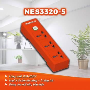 Ổ cắm có dây 3M + công tắc, Nanoco