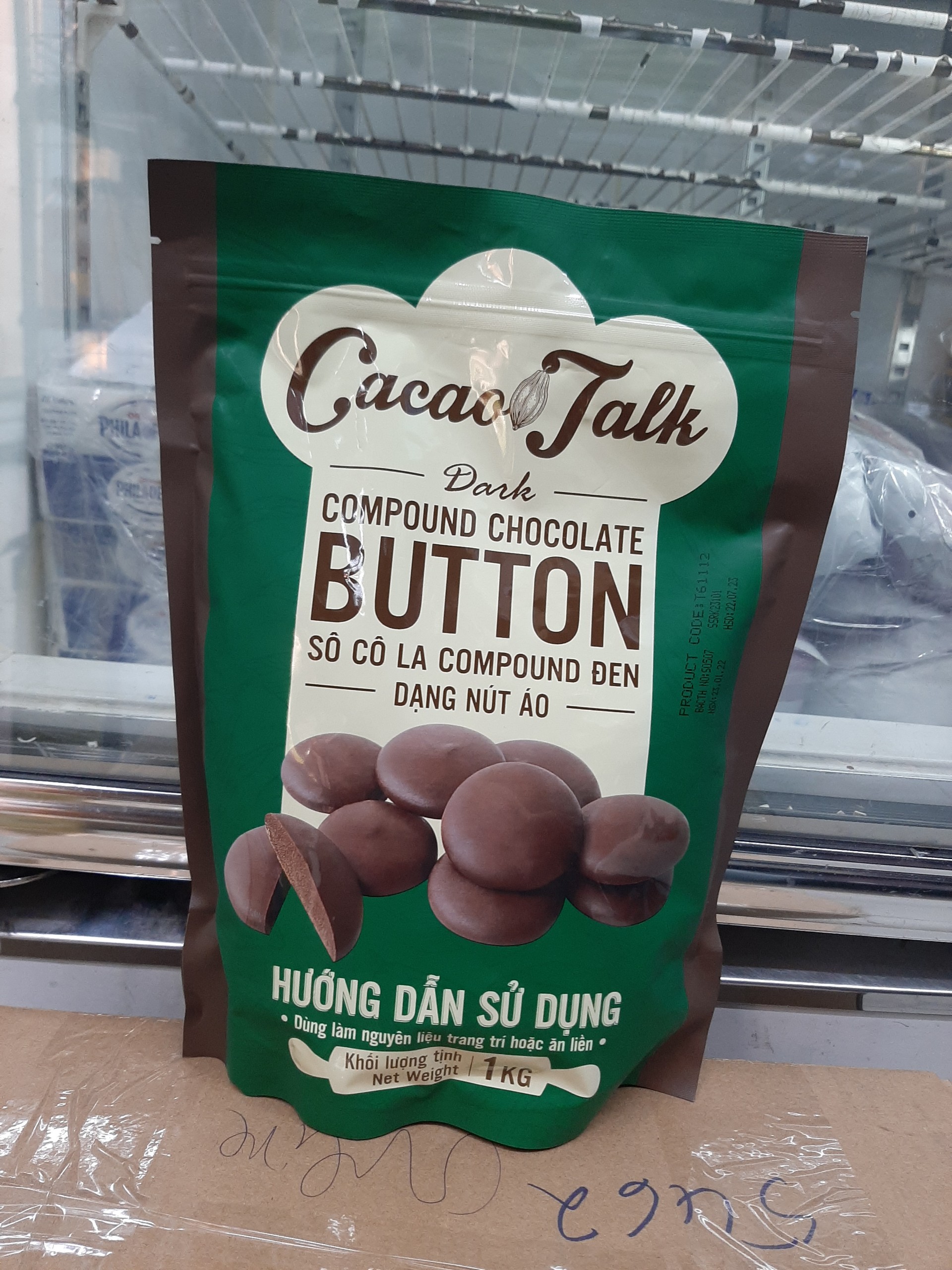 Sô Cô La Compound Đen Dạng Nút Áo Cacao Talk 1kg