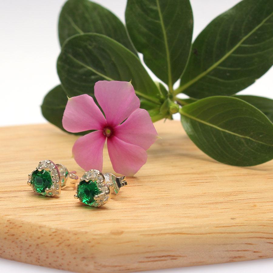 Hoa Tai Nữ Bạc Hiểu Minh HT078 Bảo Hành Vĩnh Viễn