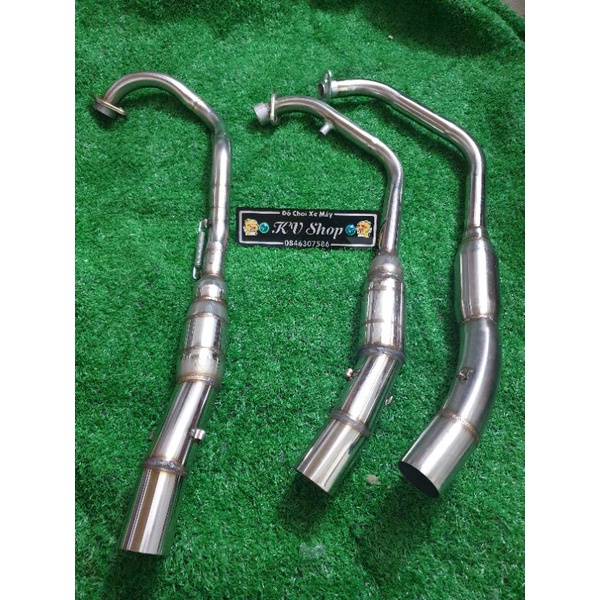 Cổ pô inox r15v3 - exciter 150 - winner x/v1/v3, bầu hơi