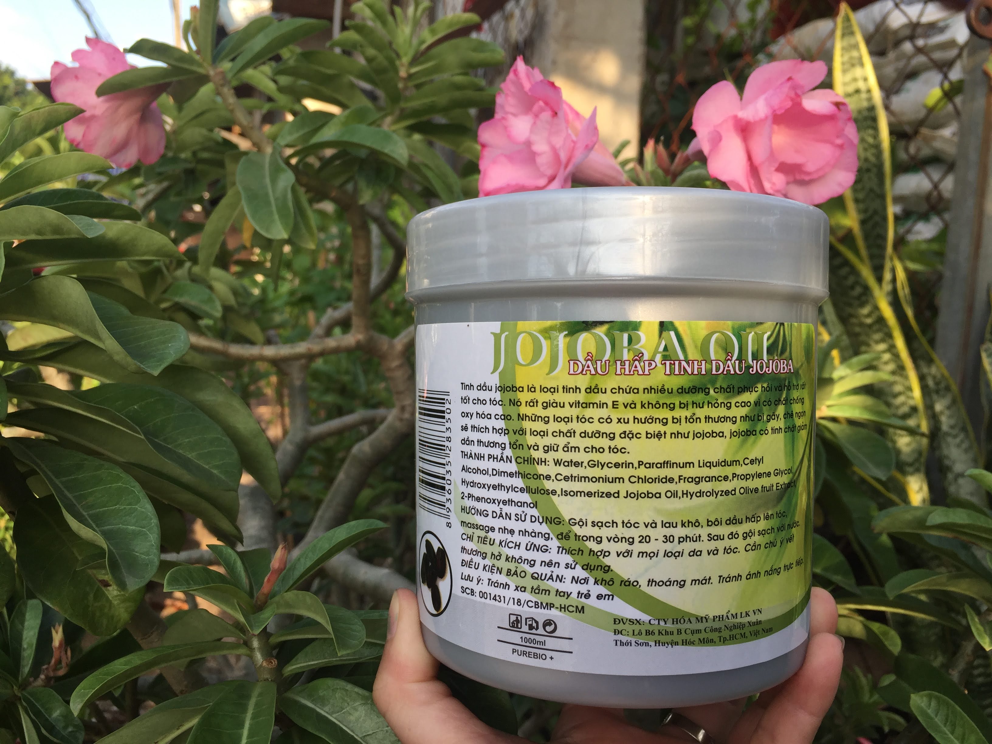 Hấp dầu mượt tóc Jojoba 1000 ml