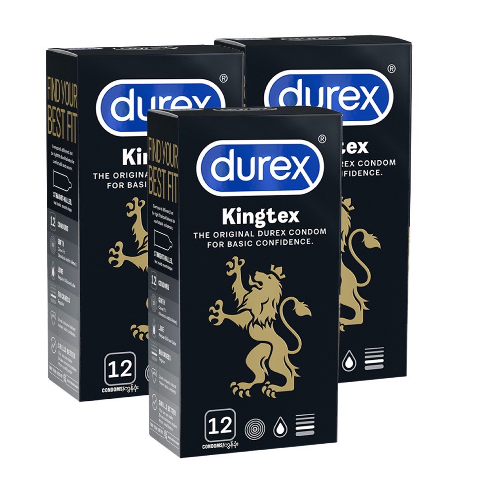 Bao cao su Durex Kingtex hộp 12 chiếc