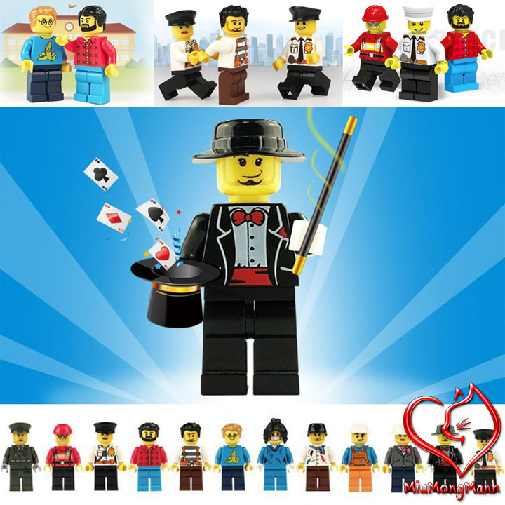 Bộ 12 nhân vật cực đẹp city lego đồ chơi lắp ráp xếp hình