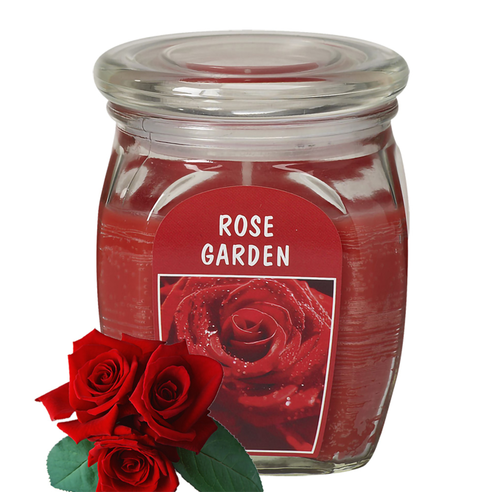 Hũ nến thơm tinh dầu Bolsius Rose Garden 305g. Nến thơm phòng, nến thơm trang trí, khử mùi, nến tinh dầu nhập khẩu chính hãng, sáp nến thơm phòng ngủ, hương nến thơm thiên nhiên