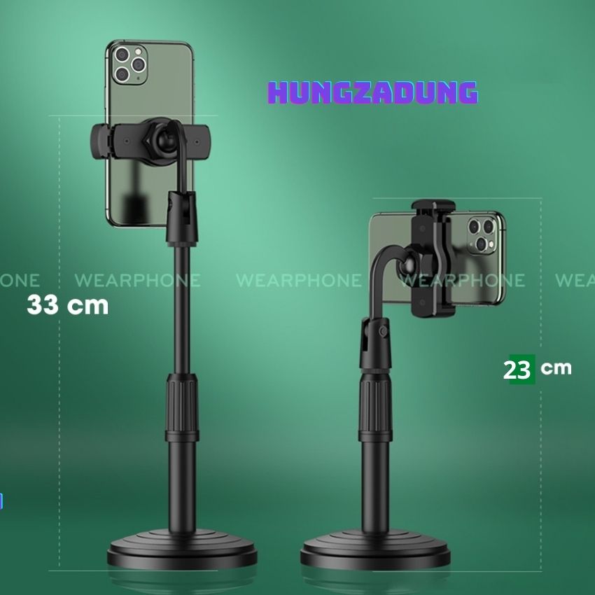 Giá Đỡ Điện Thoại Để Bàn Dùng Cho Livestream, Xem Phim, Chụp Ảnh Chống Rung, Học Online, Quay Tiktok ... HUNGZADUNG_HUTABI