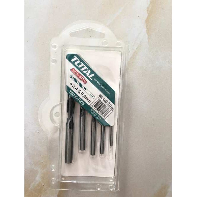 BỘ 5 MŨI KHOAN GỖ TOTAL TACSD7055