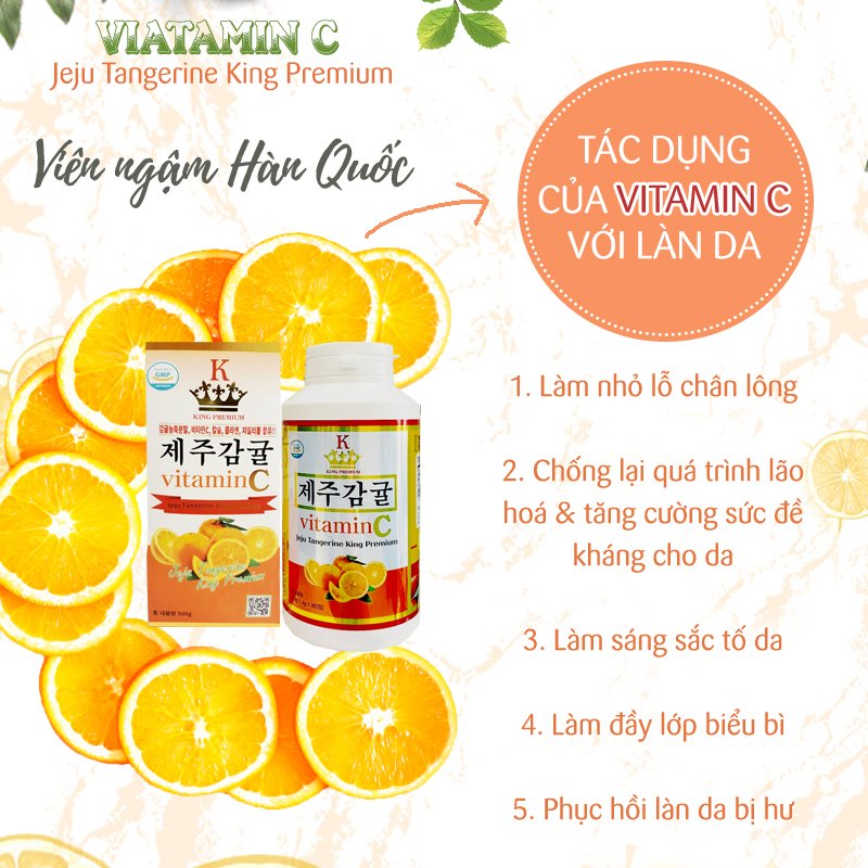 KẸO NGẬM VITAMIN C JEJU HÀN QUỐC