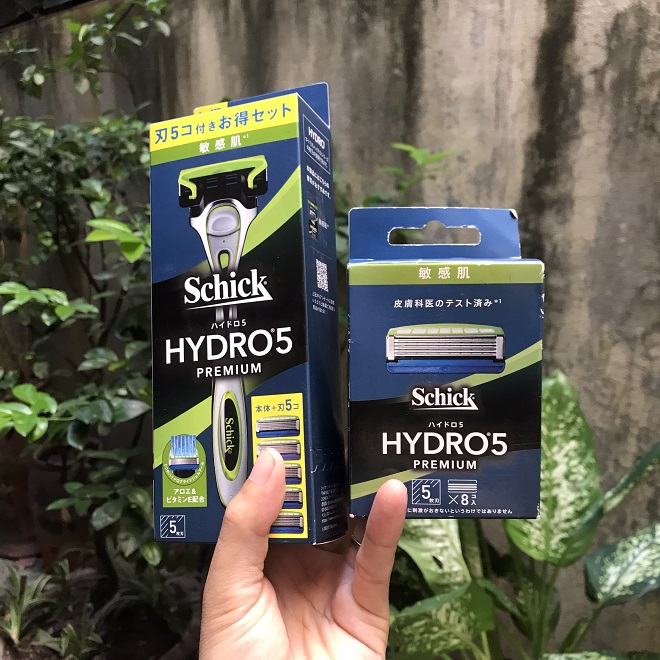 Vỉ 4 lưỡi dao cạo râu Schick Hydro 5 Nhật Bản