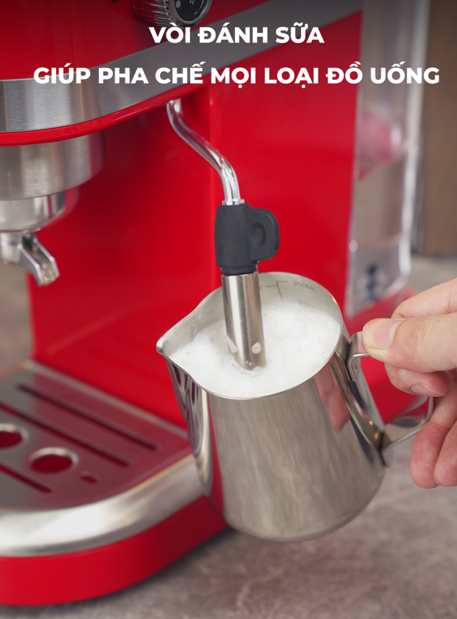 Máy pha cà phê Espresso, Capuchino, Latte Winci EM3012, bảo hành 24 tháng