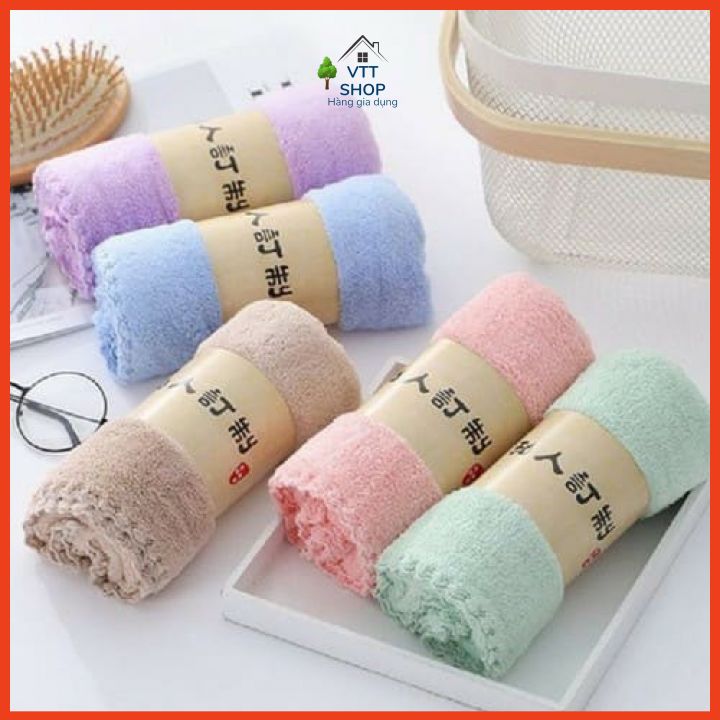 Khăn mặt Hàn Quốc cao cấp siêu mềm mịn, siêu thấm hút