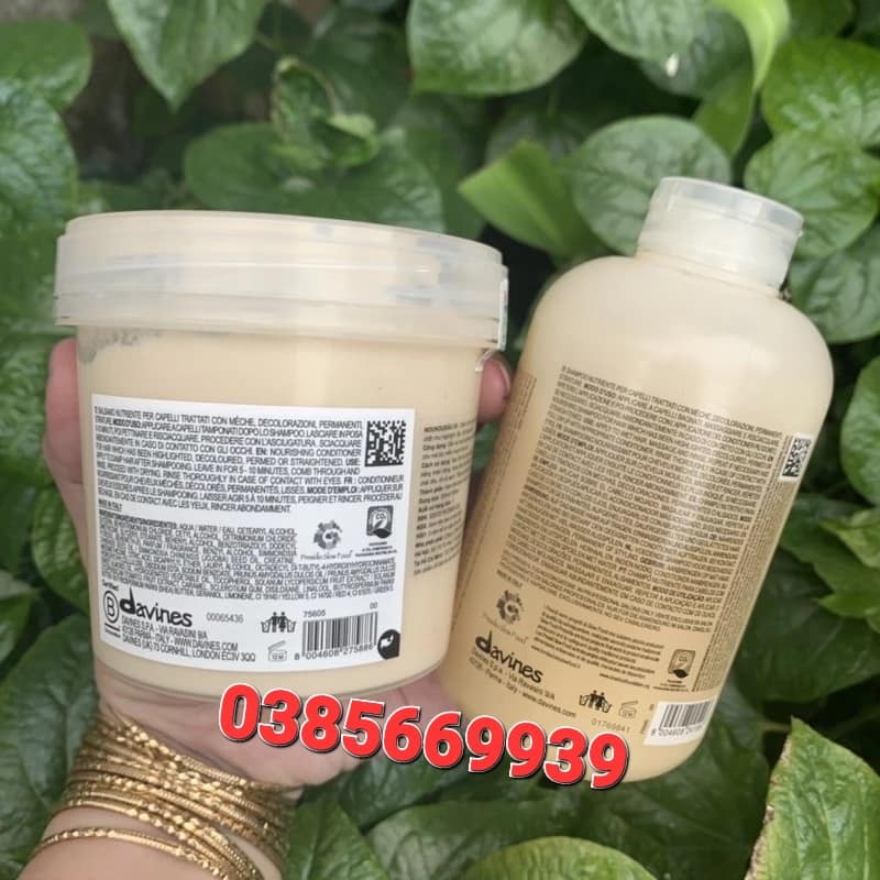 Dầu Xả Tóc Davines Nounou Smoothing Phục Hồi Tóc Hư Tổn, Nhuộm Tẩy, 250ml