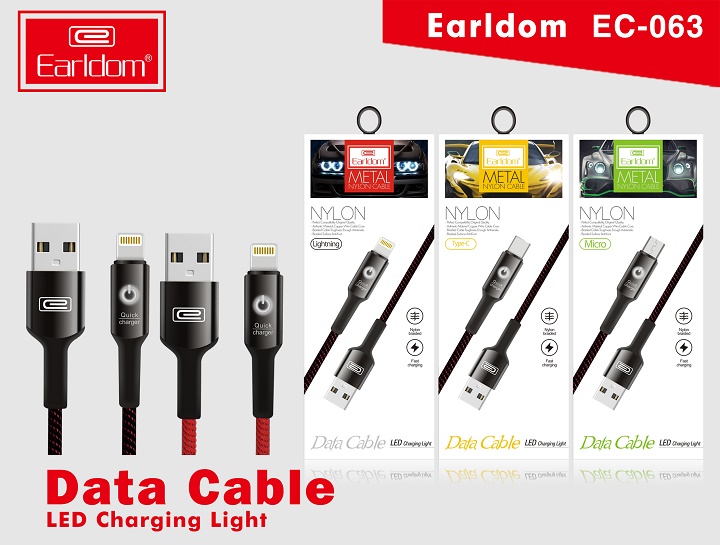 Cáp sạc tự ngắt Earldom EC 063 cho iPhone - Beetech