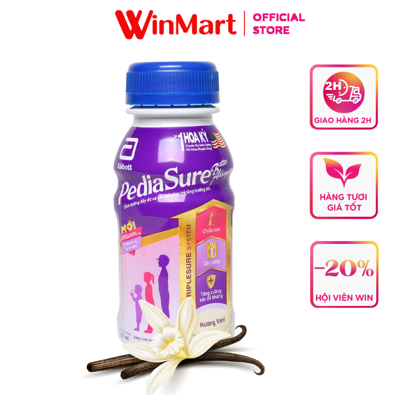 [Siêu thị WinMart] - Sữa bột pha sẵn Abbott PediaSure vani 237ml