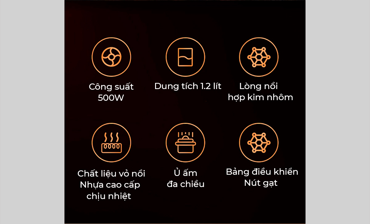Nồi cơm điện 1.2L Sato 12A039