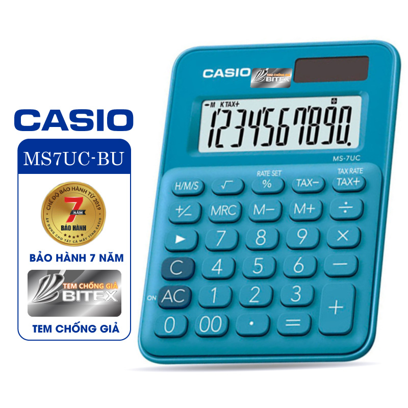 Calculatrice Casio MS-7UC-BU-S-EC