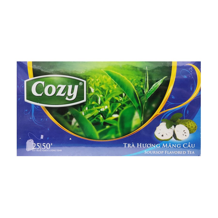 Trà túi lọc cozy hương mãng cầu hộp 50g