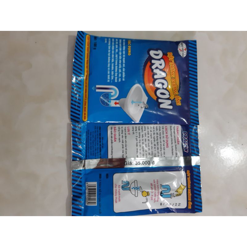 bột thông cống cực mạnh DRAGON (10 GÓI)