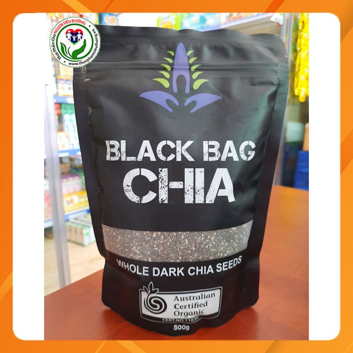[HCM]Hạt Chia Đen hữu cơ Black Bag 500g