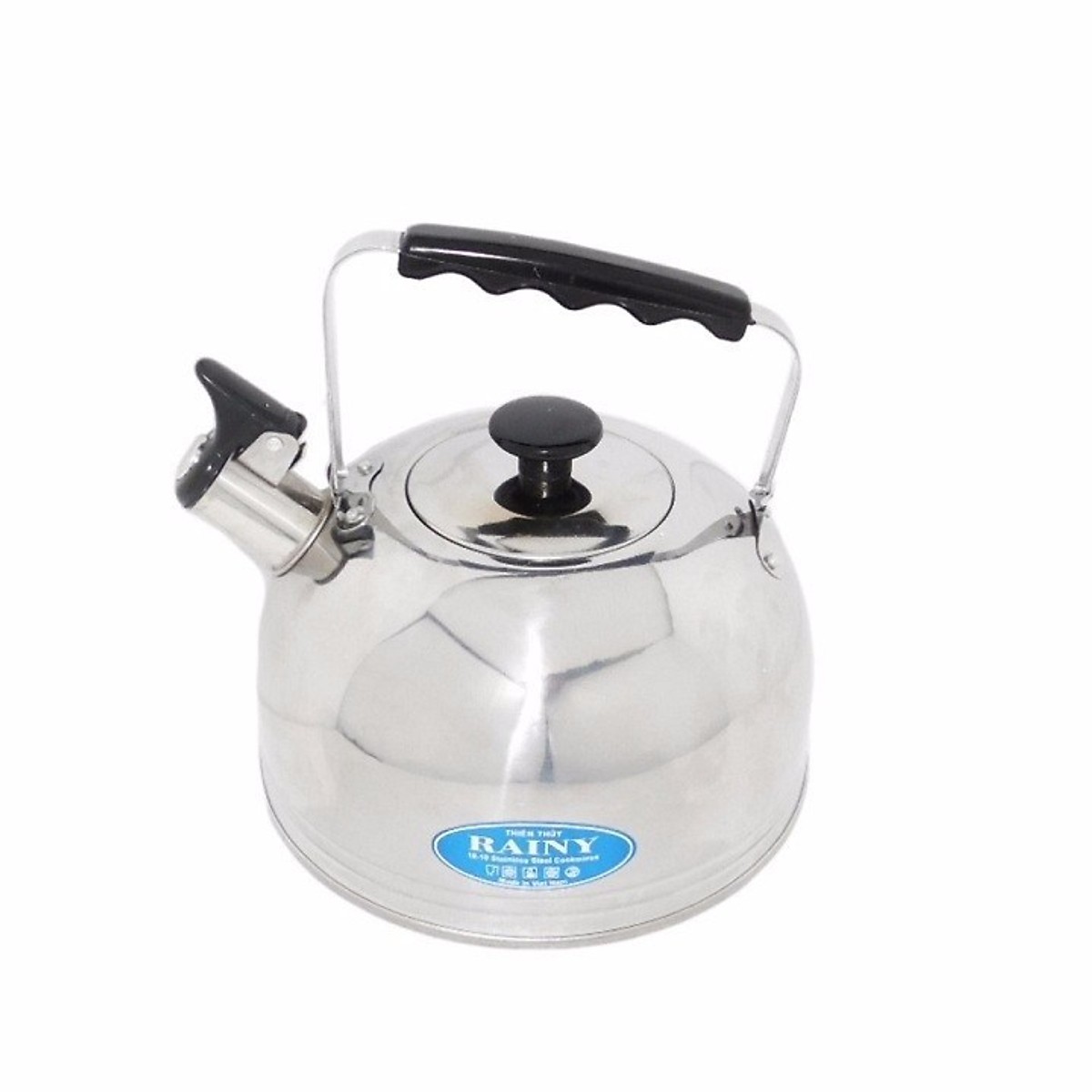 [HCM]Ấm Đun Nước Inox Bạc Rainy 4L-RN4L