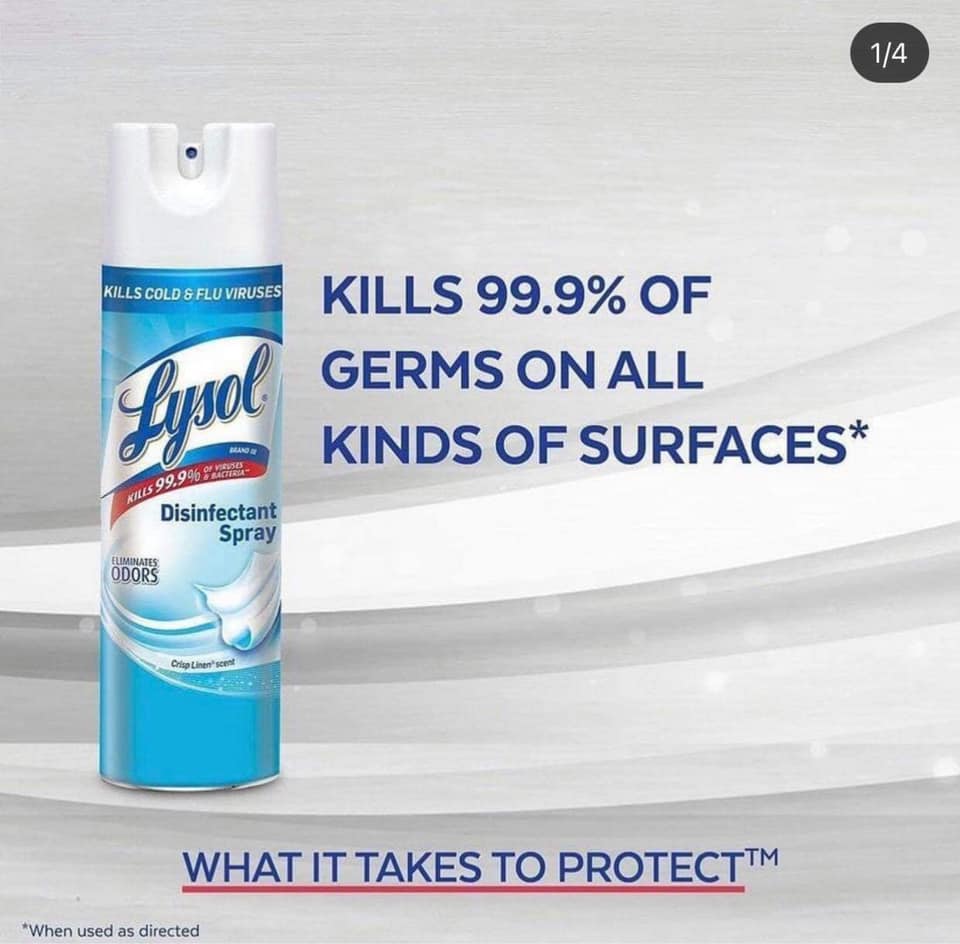 Chai xịt khuẩn & Khử Mùi Lysol Của Mỹ