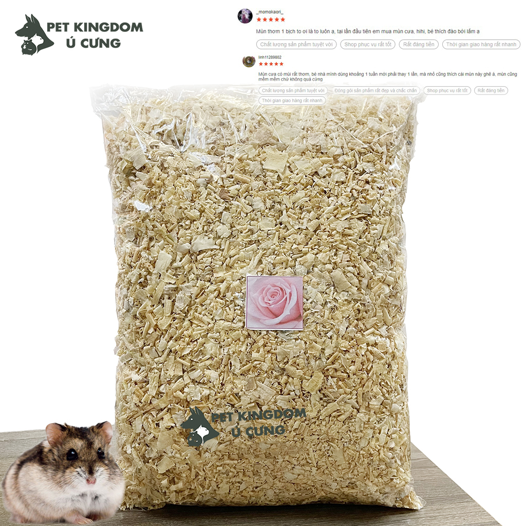 combo lồng hamster - thức ăn - lót chuồng - cát tắm