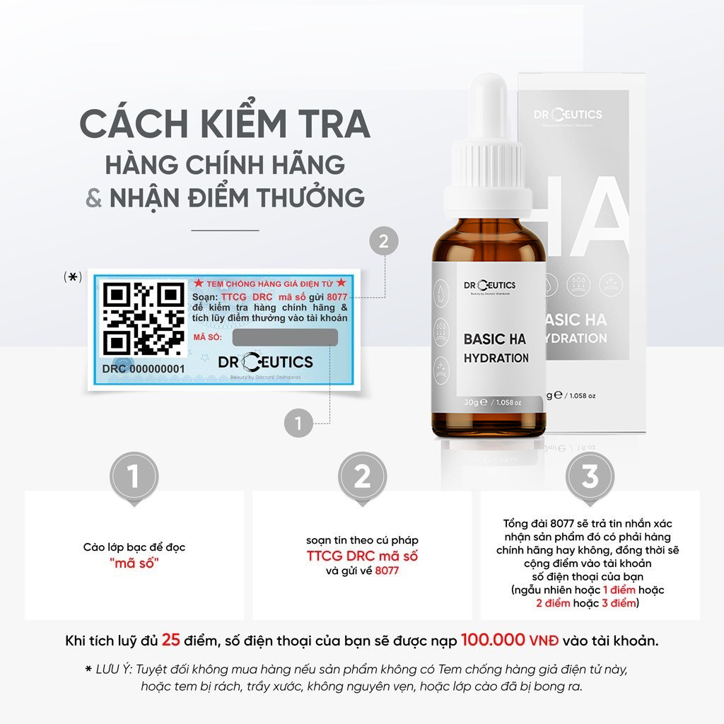 [Chính Hãng] Serum HA Basic Hydration Drceutics Cho Da Dầu Mụn